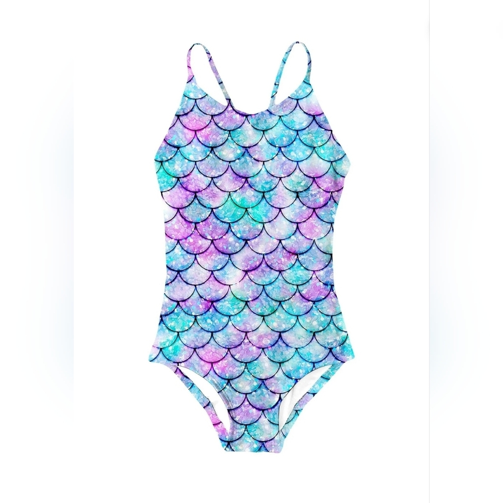 Mermaid Girls One Piece Swimsuit size 5